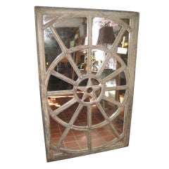 Antique Paneled Mirror with Star