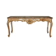 Antique Marble Top Coffee Table