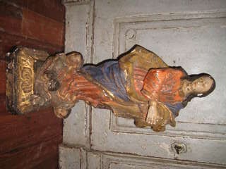 Antique 18th Century Italian Wood Statue