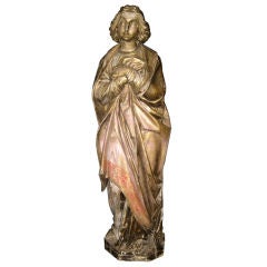 Wood Madonna Statue
