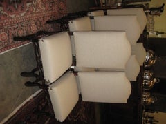 Antique Set of 6 Mutton Bone Chairs