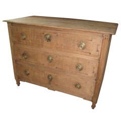 French bleached or washed oak commode
