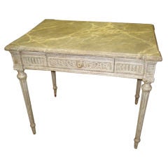 French painted side table