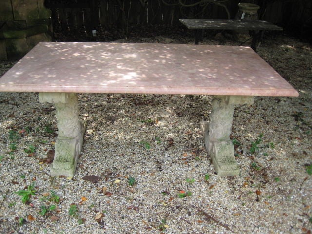 French Stone Outdoor Table