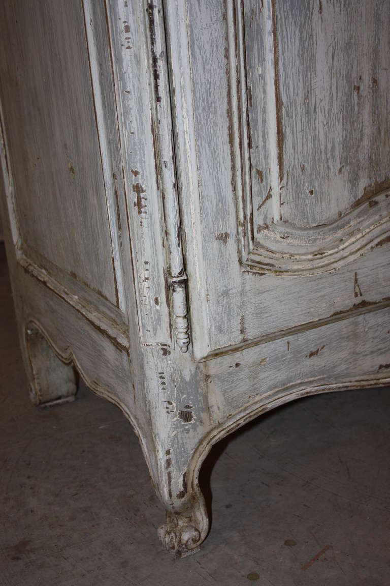 Late 19th Century French Painted Buffet with Faux Marble Top 2