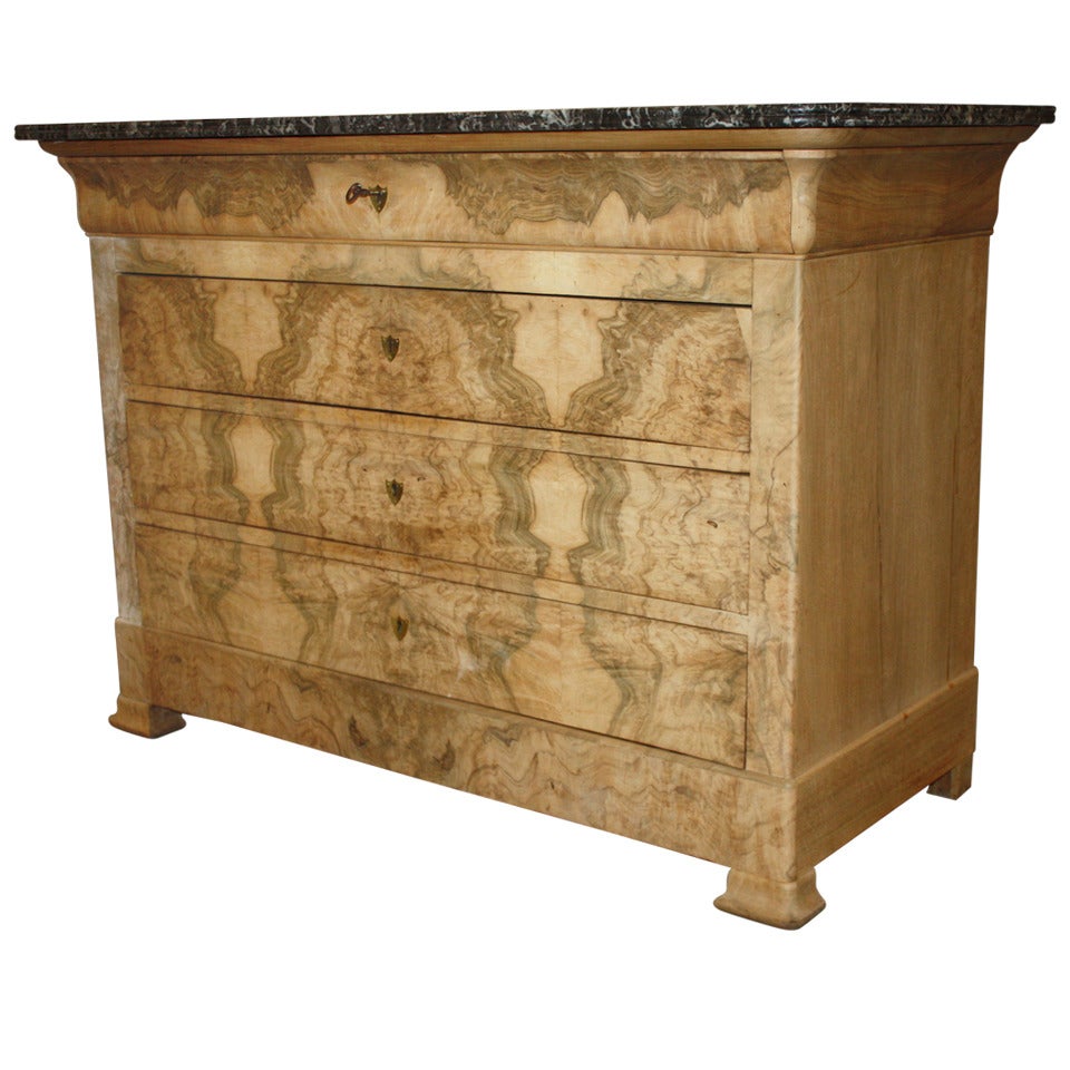 French Burlwood Louis Philippe Commode