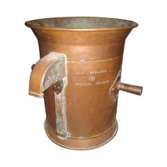 Used Copper Wine making barrel
