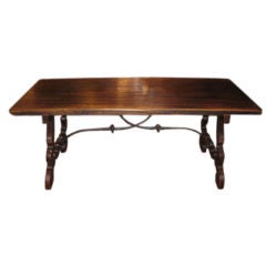 French Walnut Trestle Table