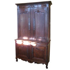 French Oak Buffet Deux Corps