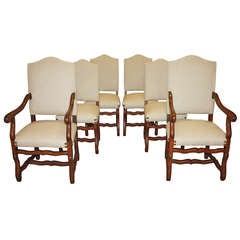 Set of French Mutton Bone Dining Room Chairs
