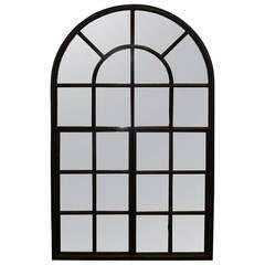 Industrial Iron Window Frame Mirror