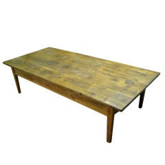 Antique Large French Farm Coffee Table