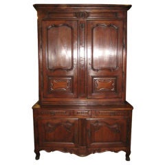 French Walnut Buffet Deux Corps