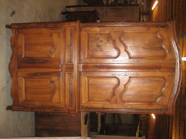 French Walnut Buffet Deux Corps