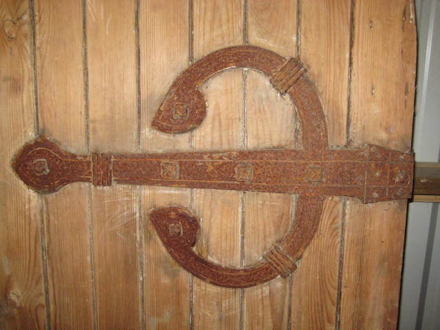 Pine Pair English Gothic Doors from Church