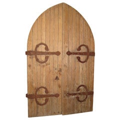 Pair English Gothic Doors from Church
