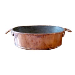 Used Copper Roasting Pan