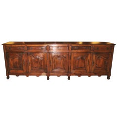 Antique Large French Walnut Buffet