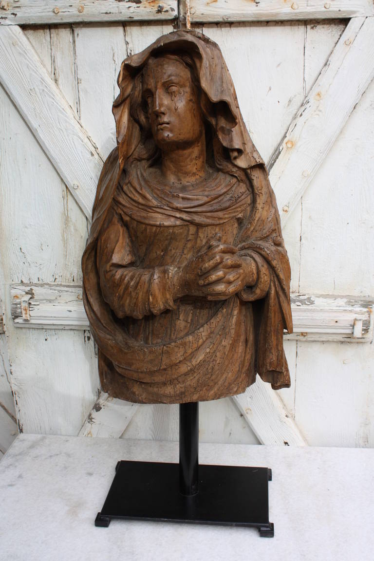 18th Century Italian Statue of a Weeping Mary Magdalene 2