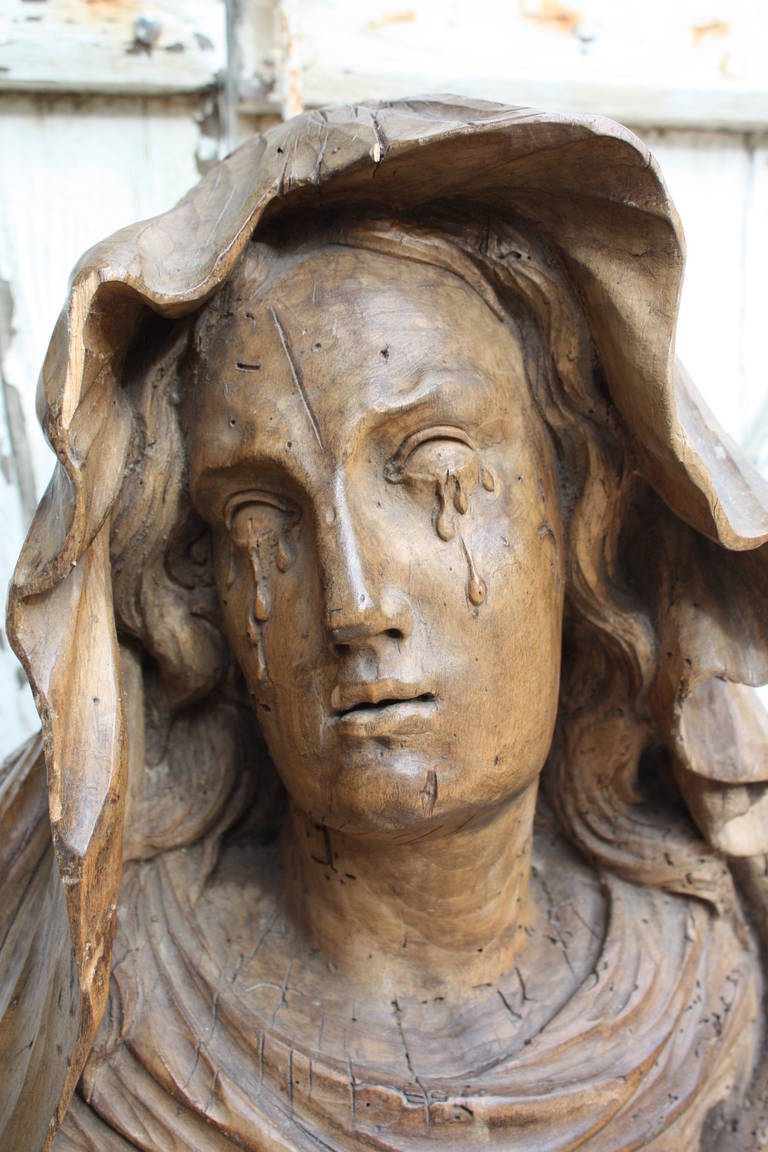 18th Century Italian Statue of a Weeping Mary Magdalene 4