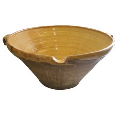19th Century French Yellow Bowl