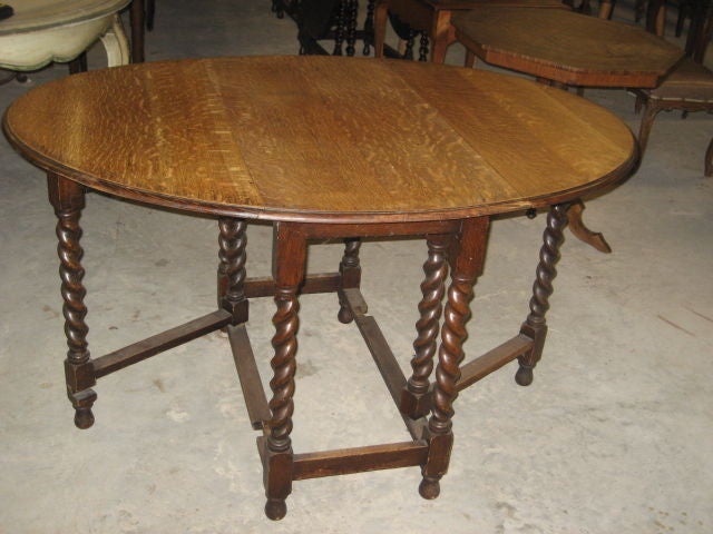 Barley Twist Gate Leg Table