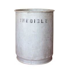 Vintage Industrial Metal Storage Container