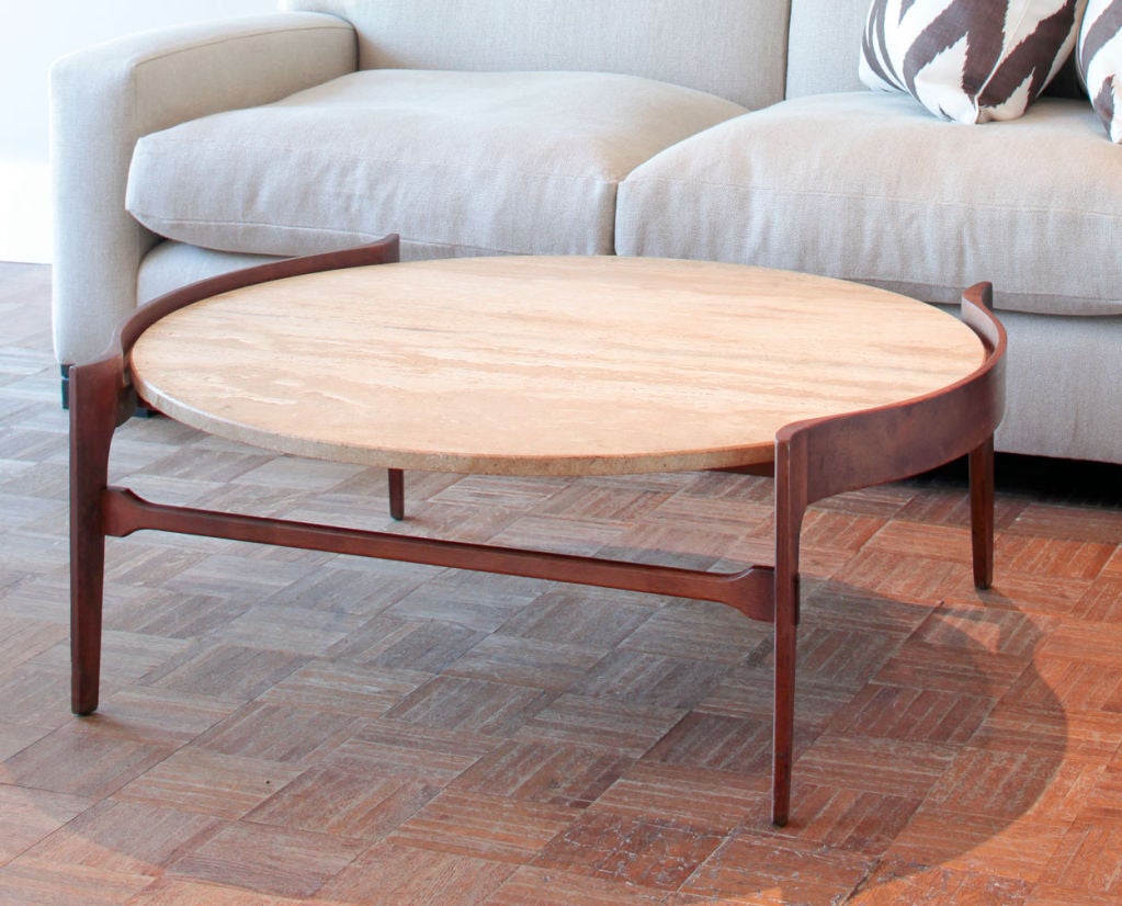 1950s Bertha Schaefer for Singer and Sons Walnut Coffee Table
