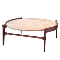 1950s Bertha Schaefer for Singer and Sons Walnut Coffee Table