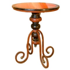 Whimsical Bugatti Style Vintage Occasional Table