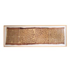 Antique Unusual Early 20th Century Kuba Cloth Fragment
