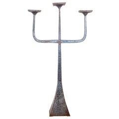 1960s Metal Floor Candelabra
