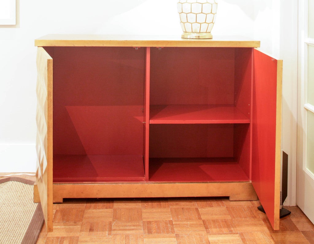 Barbara Barry for Baker Gold Leaf Diamond Chest