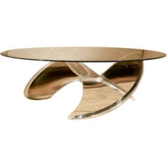 1970s Lucite Propeller Coffee Table