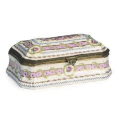 French Sevres Porcelain Jewelry Box