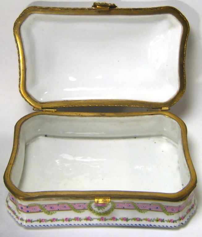 French Sevres Porcelain Jewelry Box