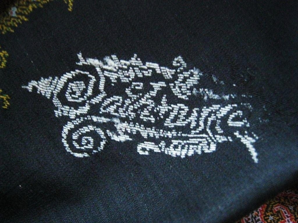 Wool 19th Century Signed French Paisley Piano Shawl