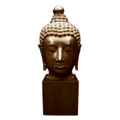 A Bronze Head of Buddha