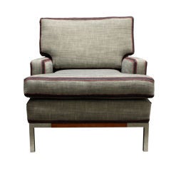 1960
s Club Chair w/ Denim Upholstery