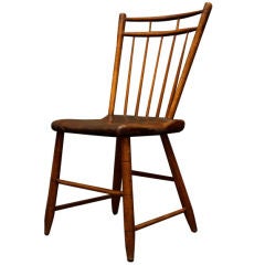 Set of 4 19th C American Windsor Chairs