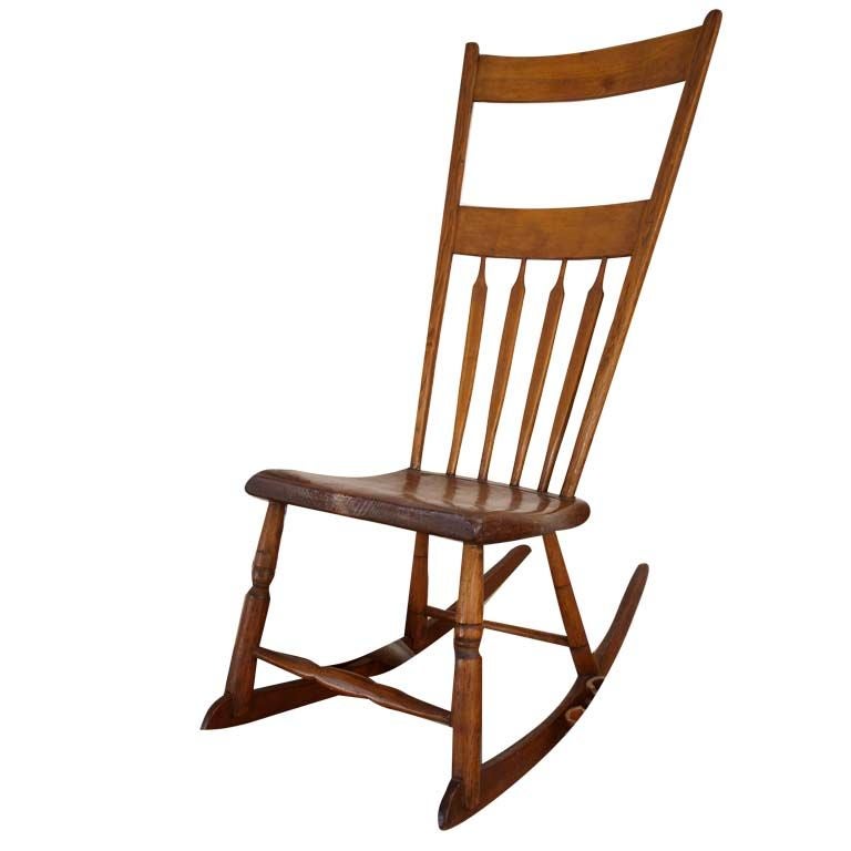 Late 19th C Ohio / Arrow Back American Windsor Rocker