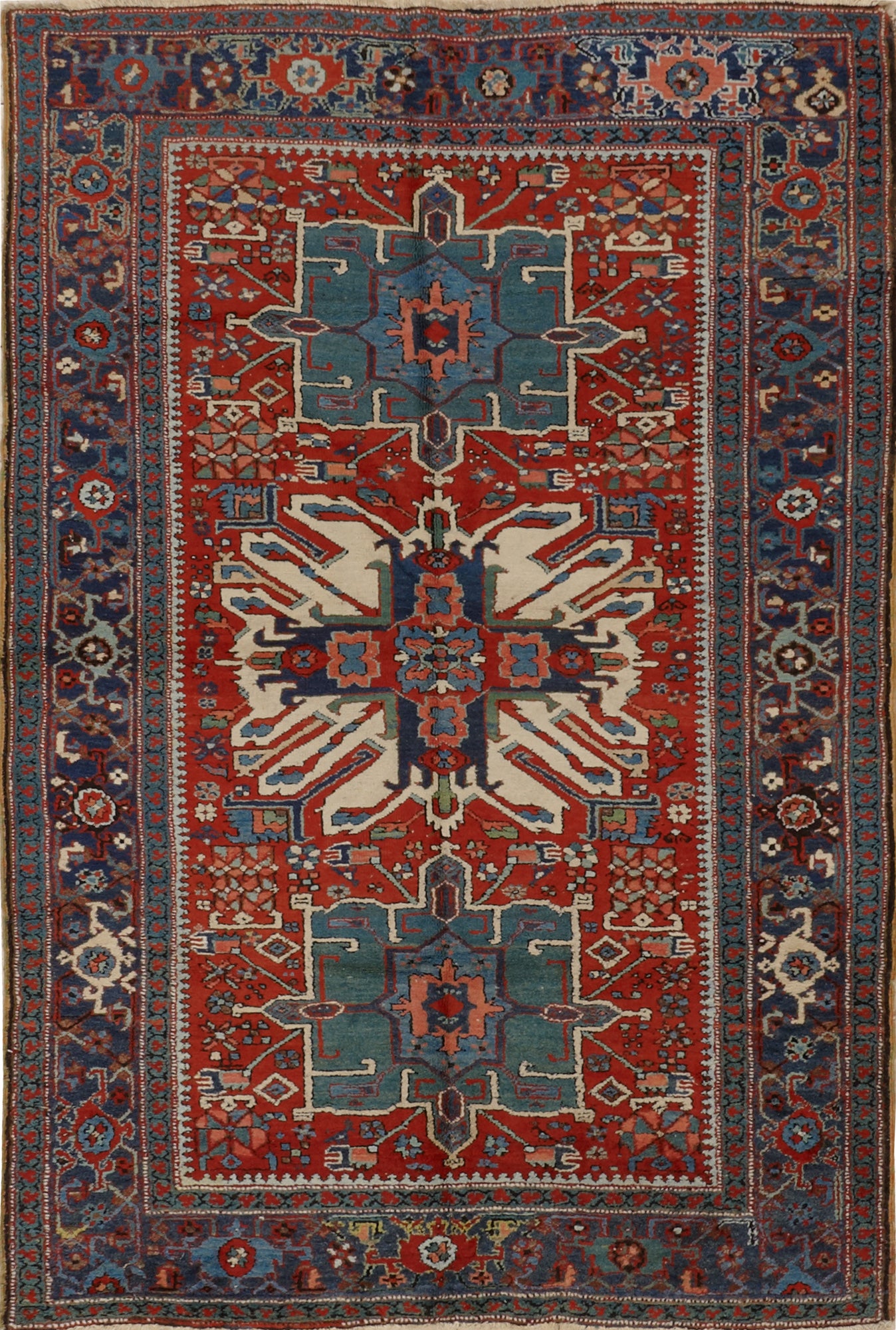 Antique Persian Garajeh Rug For Sale