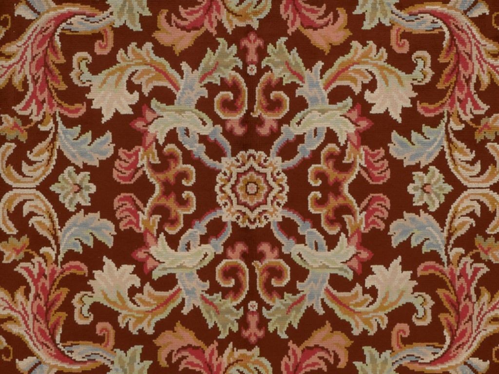 Vintage Spanish Savonnerie Rug