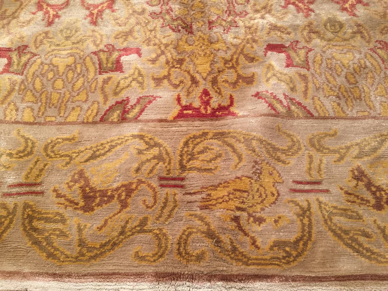 Nepalese Granada Silk Carpet For Sale