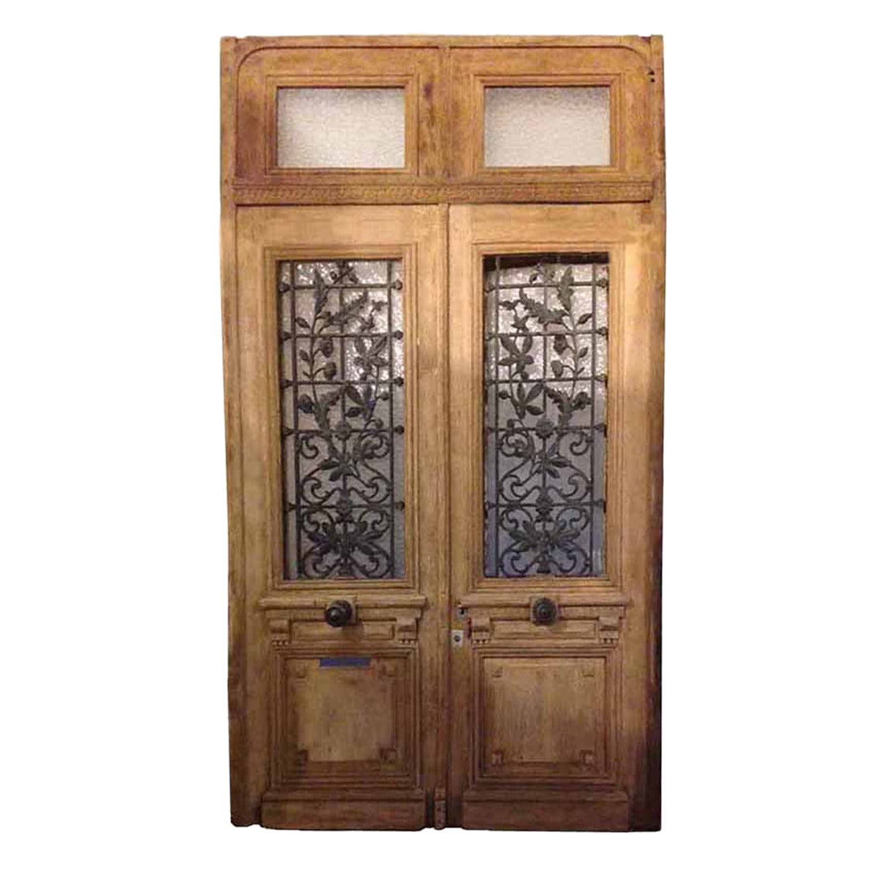 Circa 1820 Double Door with Transom