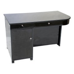 A Swedish Black Lacquer Desk Circa 1940
s