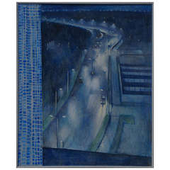 Used Wet Road at Night by John Ewing