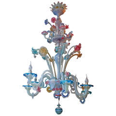 Antique 19th Century Murano Glass Chandelier