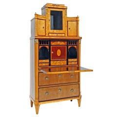Antique A German Biedermeier Secretaire Circa 1820