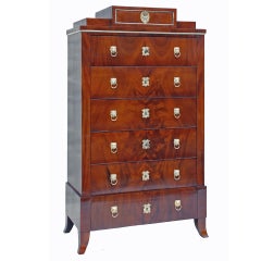 A Russian Empire Semainier Chest of Drawers Circa 1810 - 1820